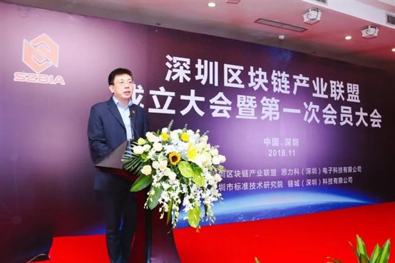 深圳市標準技術研究院周文院長代表聯盟秘書長單位向會議來賓致辭